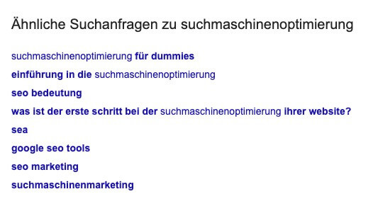 SEO: Optimización de un sitio web en 5 pasos 4 Bildschirmfoto 2019 12 30 um 13.12.25