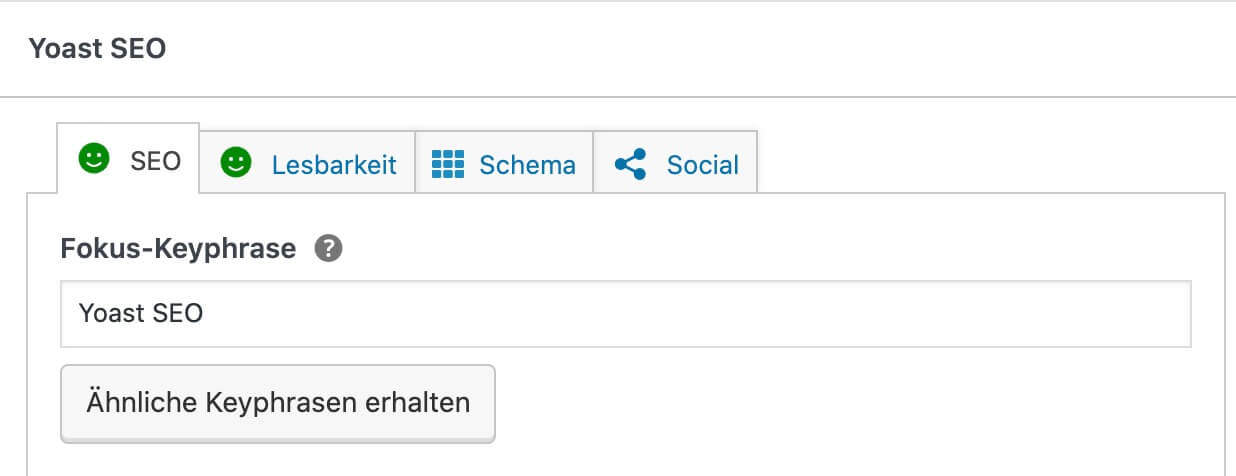 Yoast SEO Screenshot